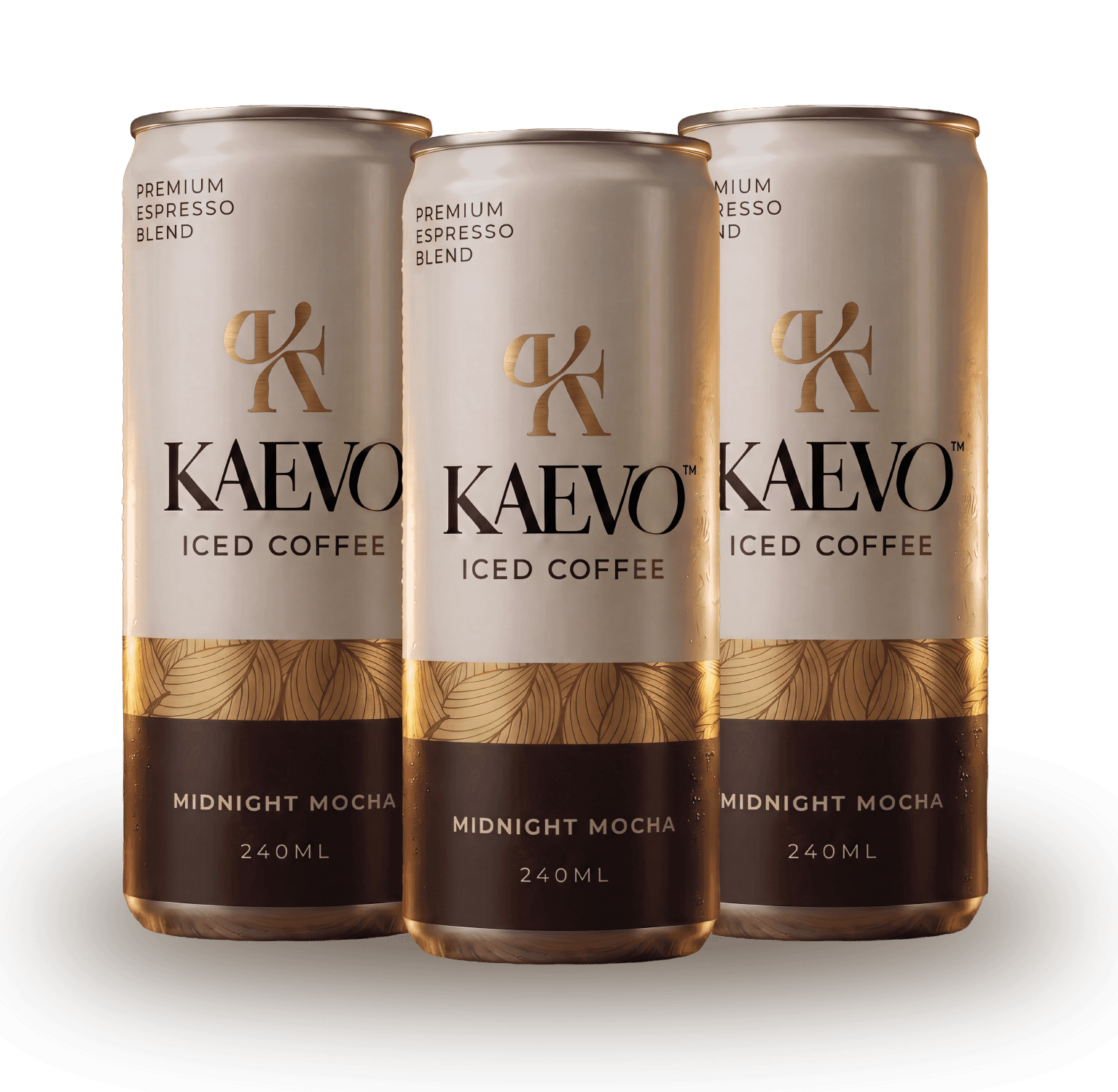 KAEVO Midnight Mocha iced coffee cans